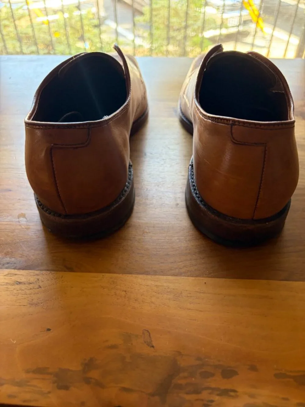 Allen Edmonds Flatiron Walnut Leather Oxford Dress Shoes Men’s 9.5 Made USA